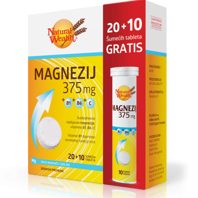 nw magnezij 375 mg vit b1 b6 c eff a 20