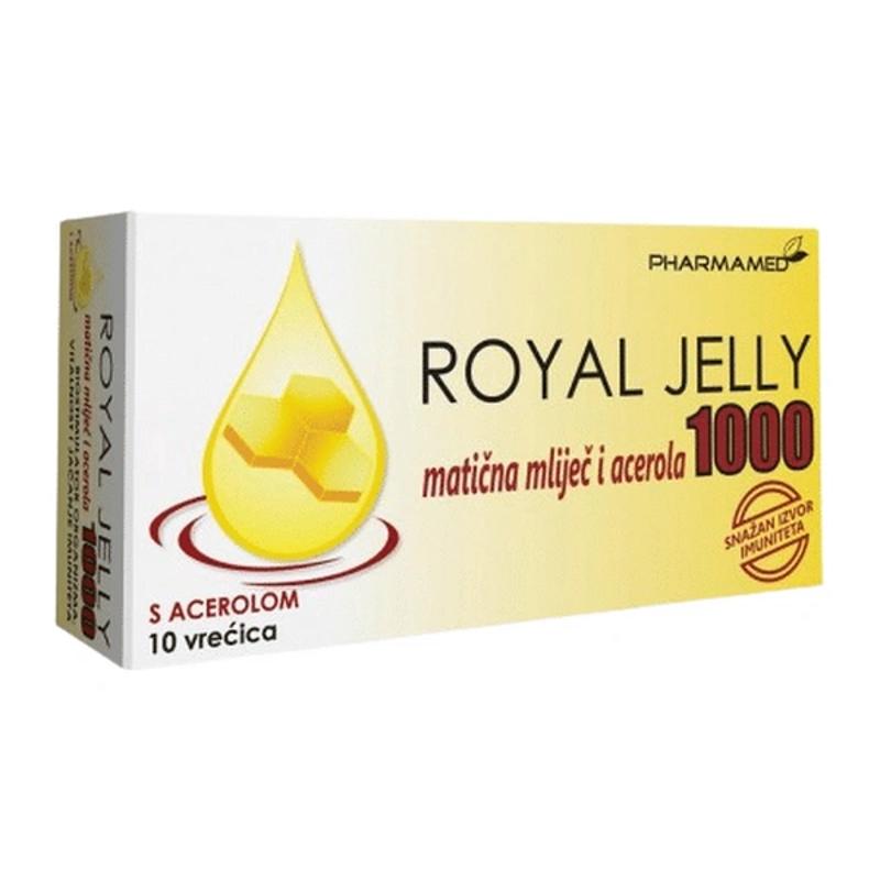Royal Jelly 1000 sa acerolom vrecice a 10 Pharmamed