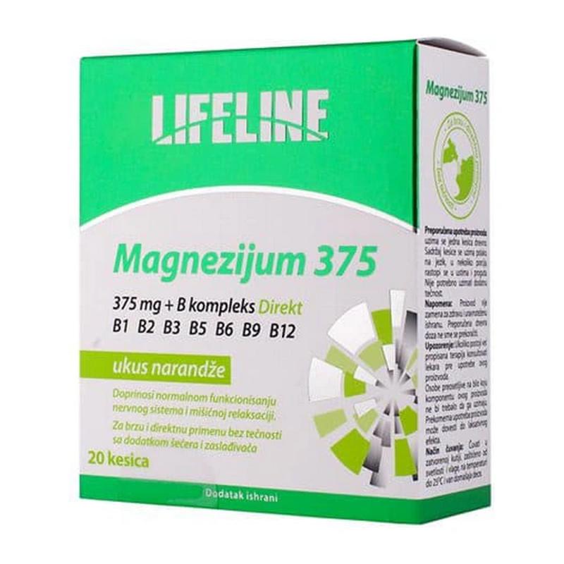 LL Magnezij 375 B complex direkt vrecice A 20