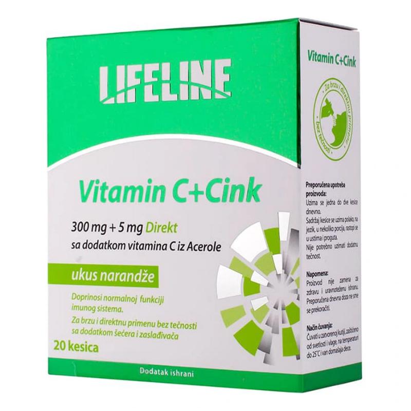 LL vitamin C Cink direkt vrecicea 20