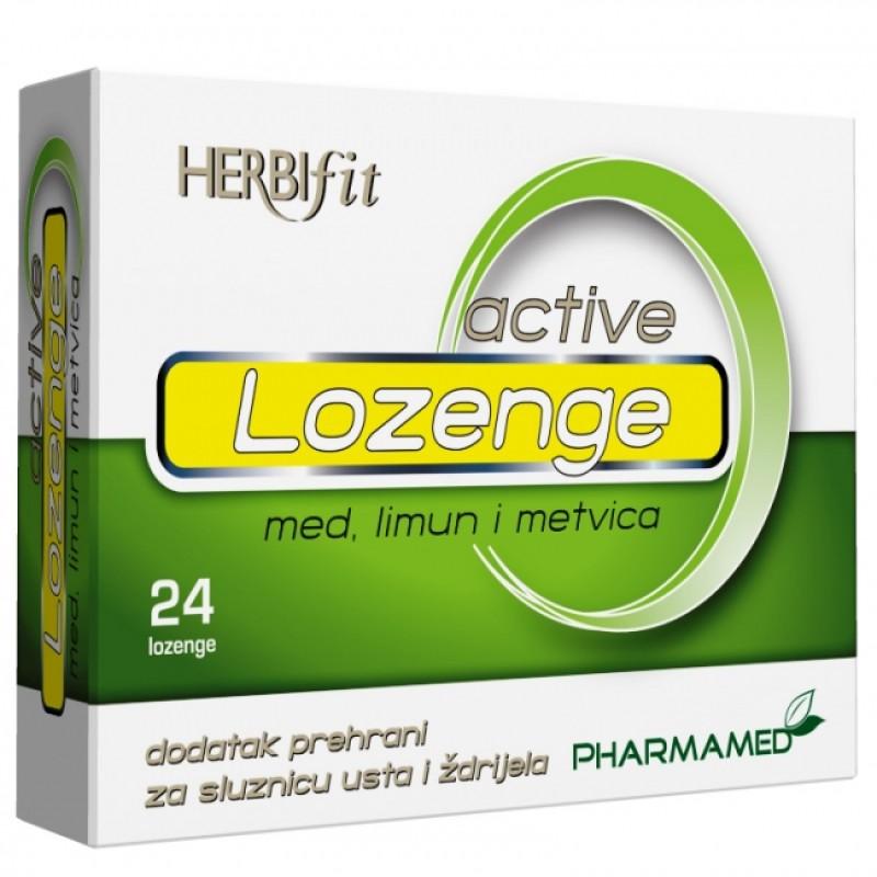 HERBIFIT Lozenge active (med., limun i metvica) a 24, 1+1 gratis