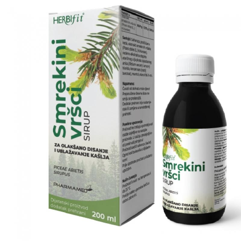 Pharmamed Herbifit sirup Smrekini vršci 200 ml