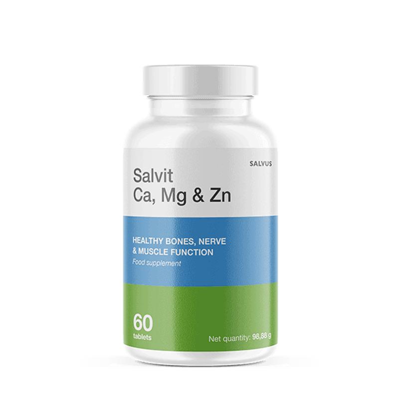 Salvit Ca, Mg &amp; Zn tablete a60