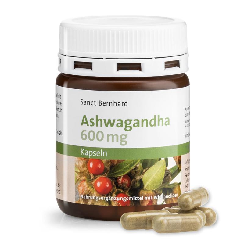 Kräuterhaus Sanct Bernhard Ashwagandha 600 mg kapsule a60