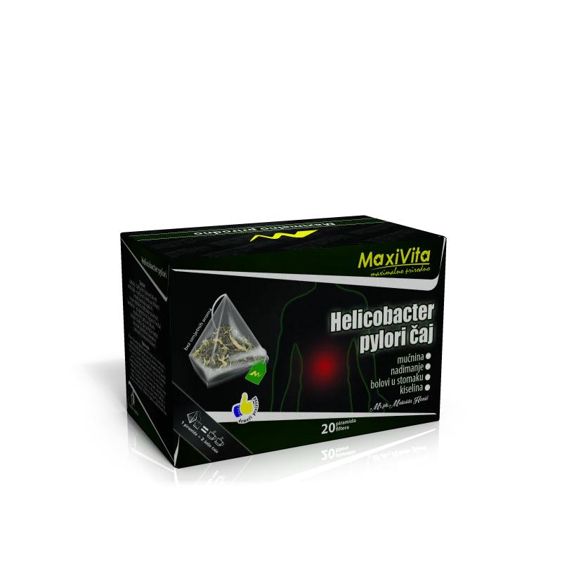 Caj Helicobacter Pylori piramidalne filter vrecice 20kom