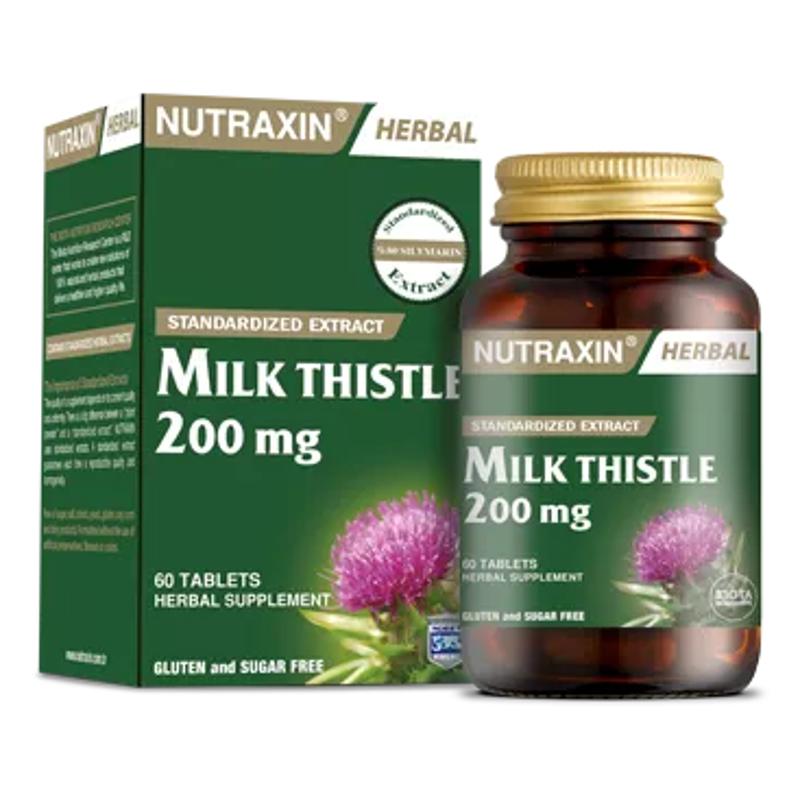 NUTRAXIN MILK THISTLE 200 MG TBL A60