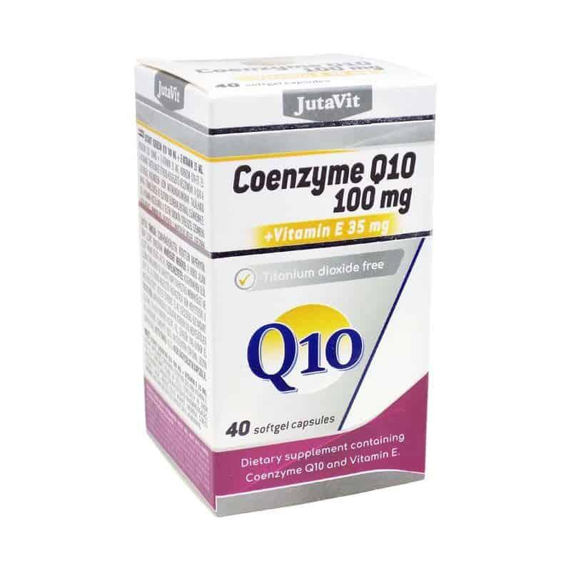 JutaVit koenzim Q10 (100mg) + vitamin E (35mg) 40 kapsula