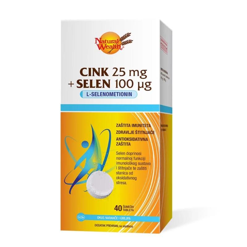 Nw Cink 25mg+selen 100mcg Eff A 40