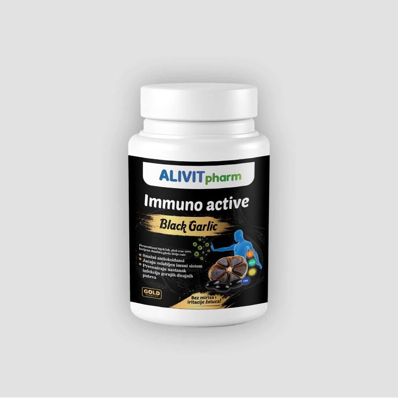 Alivit Pharm Black Garlic Immuno Active kapsule a90