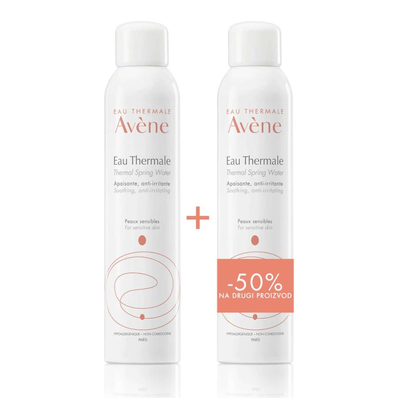 Avène termalna izvorska voda 2x300 ml DUO PROMO