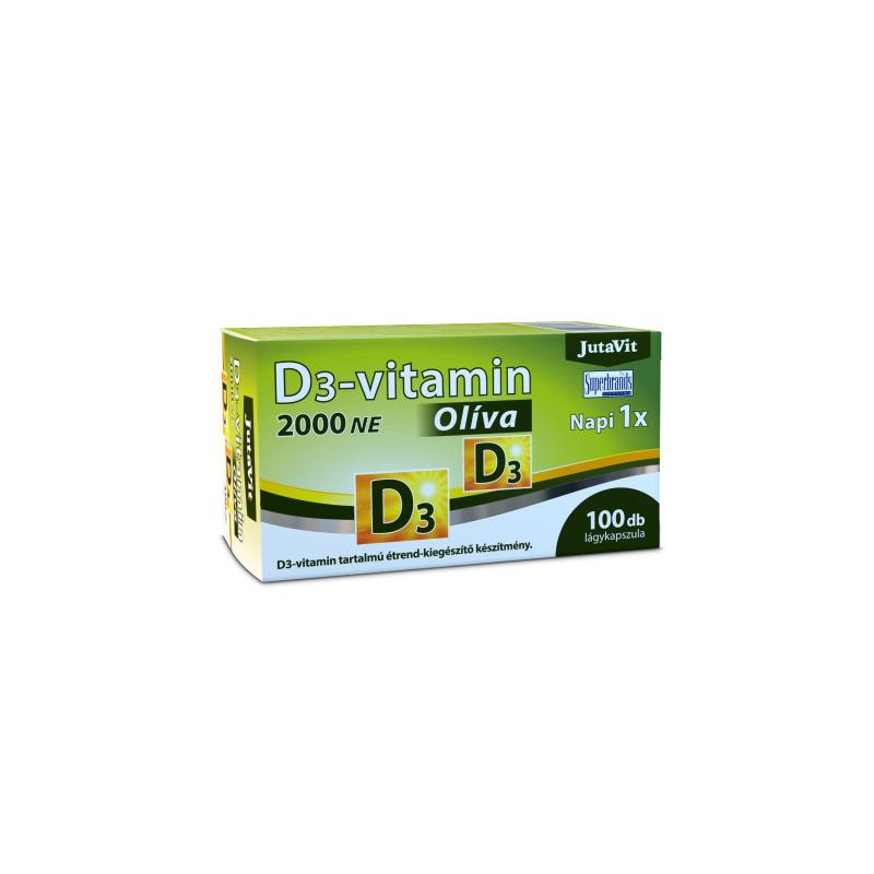 Jutavit Vitamin D3 Caps 100x2000 Iu Olive