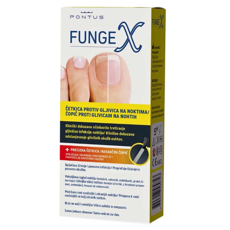 FUNGEX NAIL FUNGUS BRUSH+PRECIZNA CETKICA RASTVOR 5ML