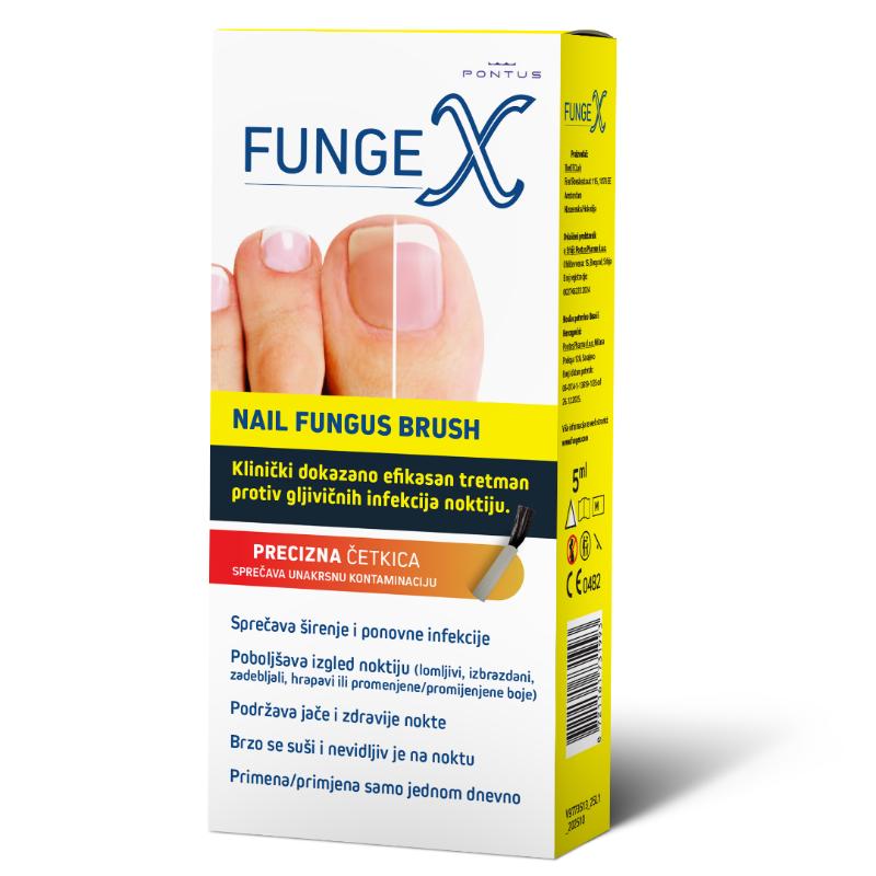 FUNGEX NAIL FUNGUS BRUSH+PRECIZNA CETKICA RASTVOR 5ML