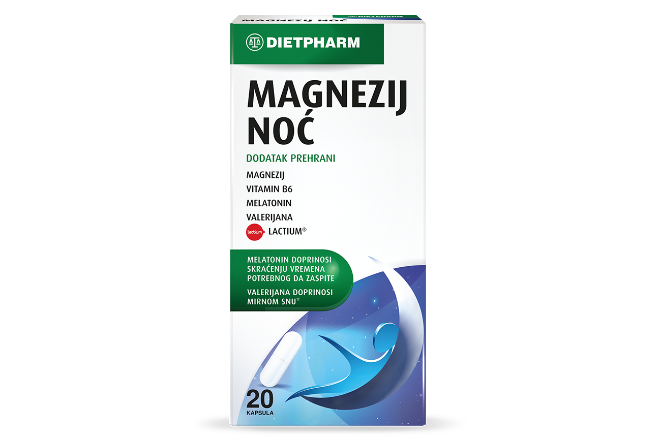 Dietpharm Magnezij Noć kapsule a20