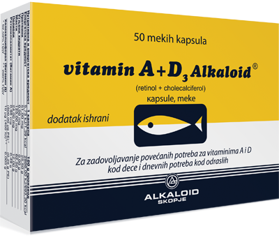 Alkaloid Vitamin A + D3 kapsule a50