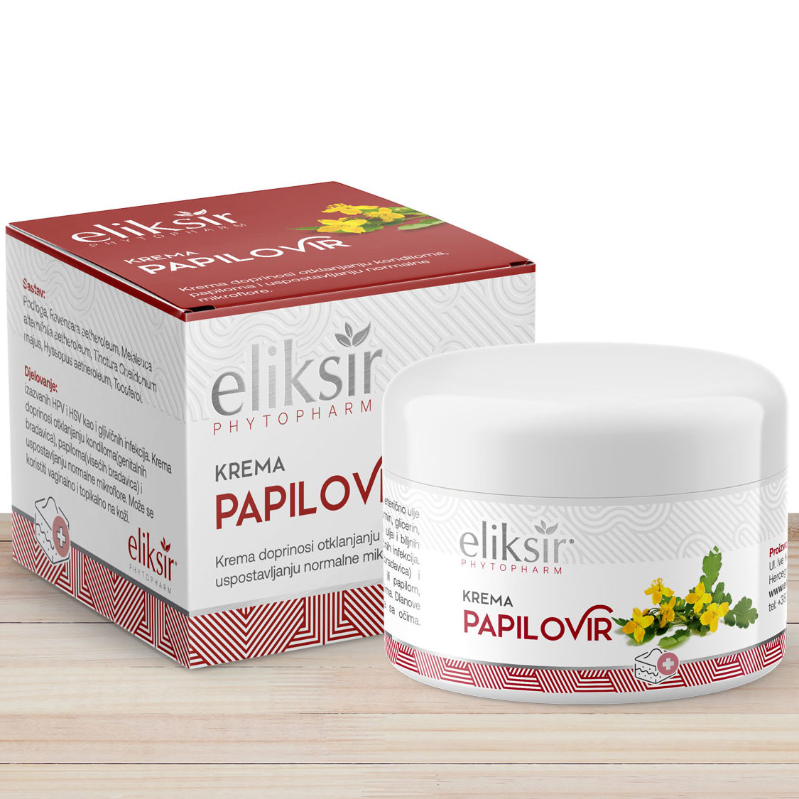 Eliksir Krema za bradavice i papilome PAPILOVIR 50 ml