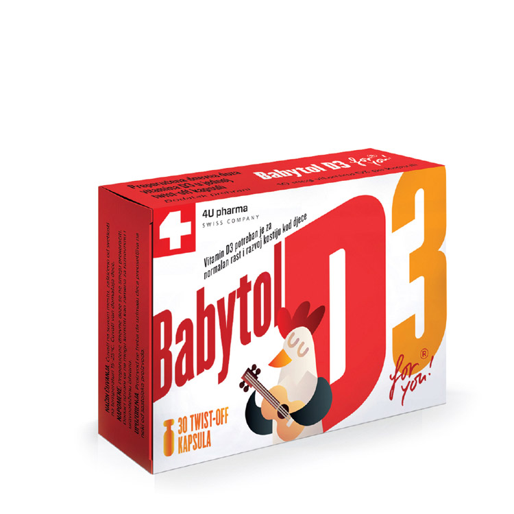 4U pharma Babytol D3 30 twist - off caps kapsule a30