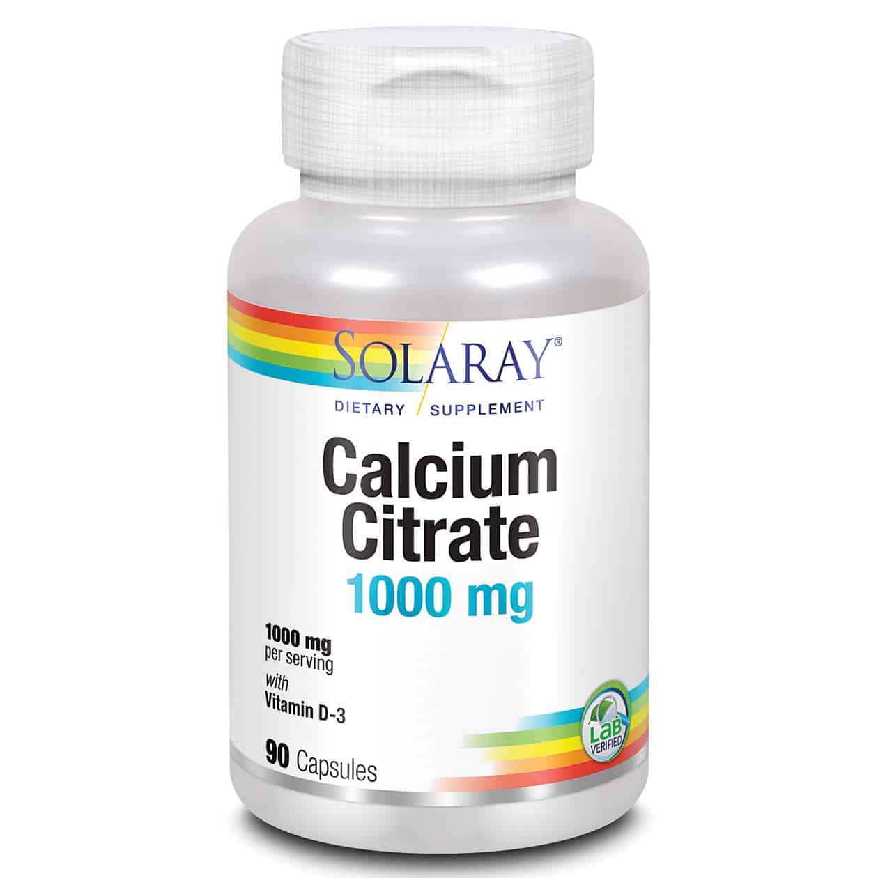 Solaray Calcium Citrate Kalcij citrat 1000 mg + D3 kapsule a90