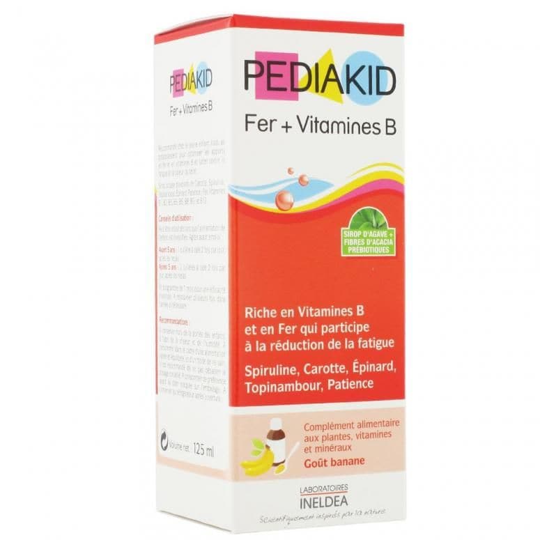 PEDIAKID Željezo i B vitamini ? sirup sa okusom banane 125 ml