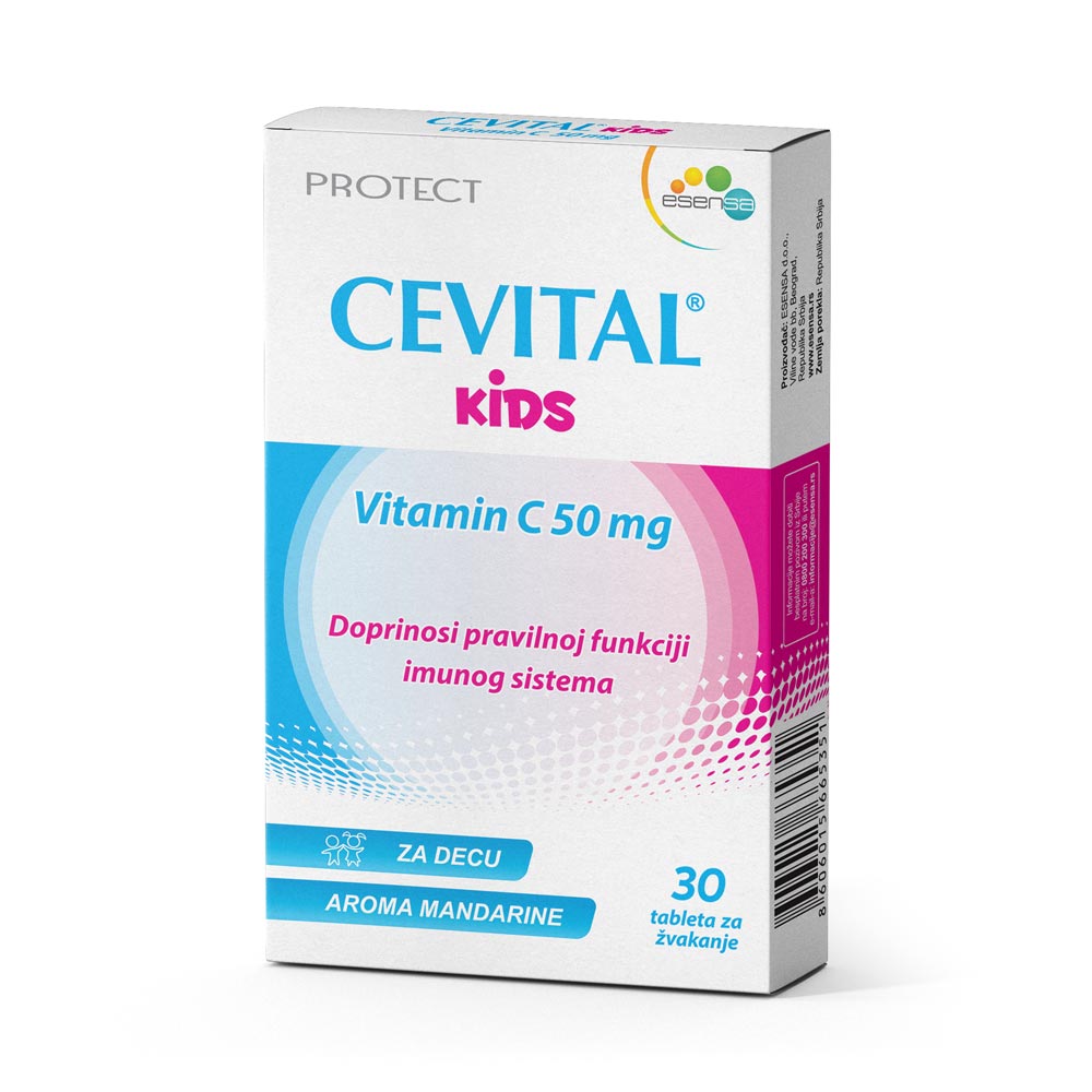 CEVITAL KIDS 30X50 MG TBL ZA ŽVAKANJE