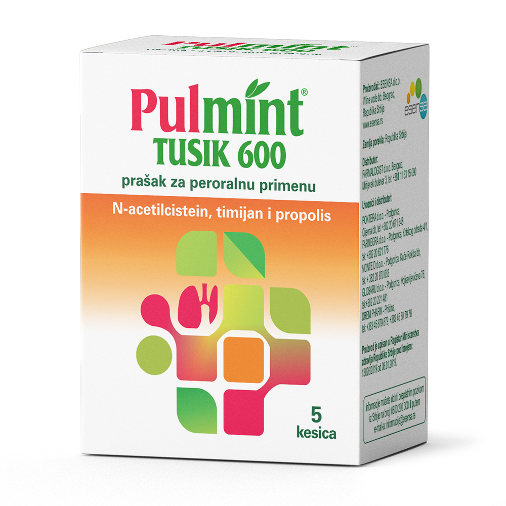 PULMINT TUSIK 600 PRAŠAK ZA PEROR A 5